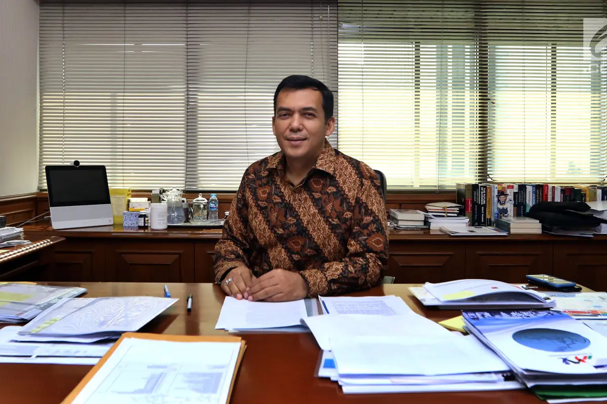 Direktur Utama PT Krakatau Steel (Persero) Tbk Silmy Karim. (Liputan6.com/JohanTallo)