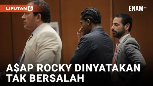  Bebas dari Dakwaan, A$AP Rocky Lompat Bahagia di Pengadilan