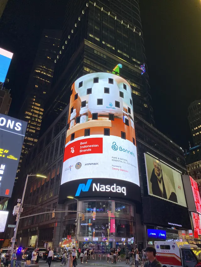 Tepat pada HUT Ke-76 RI, 16 Brand Indonesia Tampil di Times Square New York /dok. Hypefast