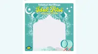 Bagi kamu yang tidak ikut atau tidak bisa mudik Lebaran, kamu bisa ikut tetap meramaikan Hari Raya Idul Fitri 1444 Hijriah dengan membuat Twibbon ucapan Idul Fitri 2023. (www.twibbonize.com)