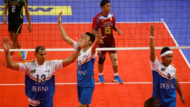 Proliga 2017, Jakarta BNI Taplus Vs Jakarta Elektrik PLN 
