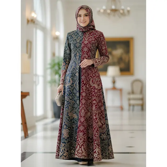 9 Model Dress Batik Bahan Dobby untuk Muslimah, Tampil Anggun dan Nyaman
