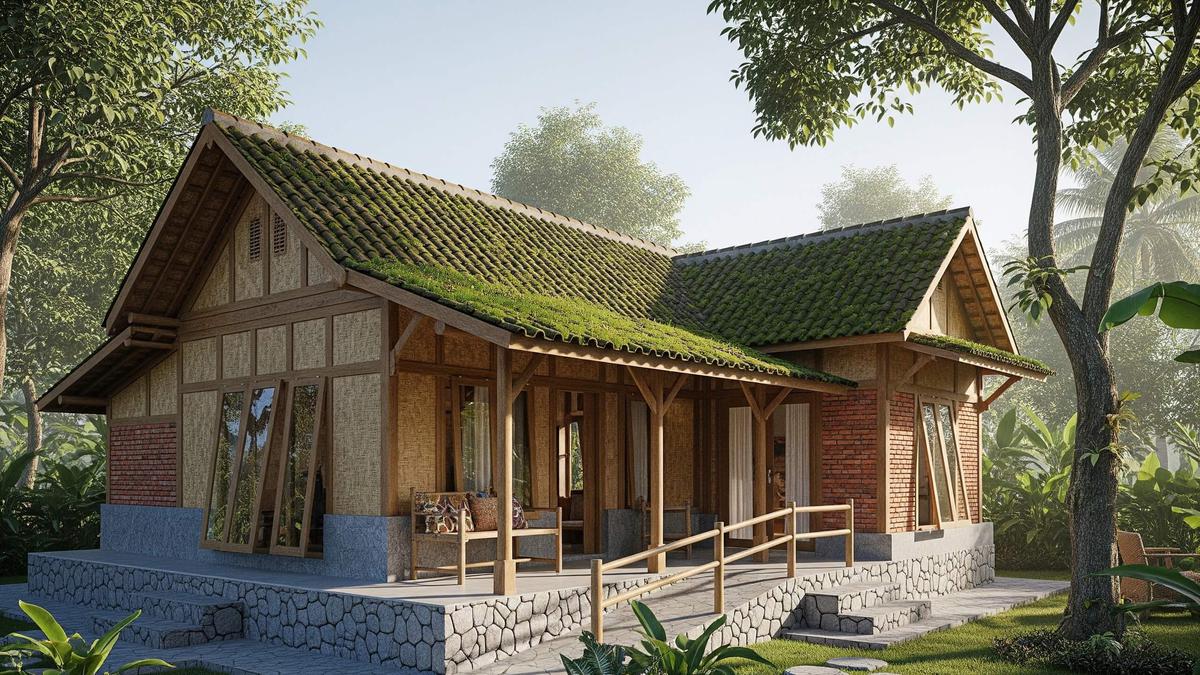 7 Inspirasi Rumah Desa Adem Alami, Harmoni Alam dan Kenyamanan Modern