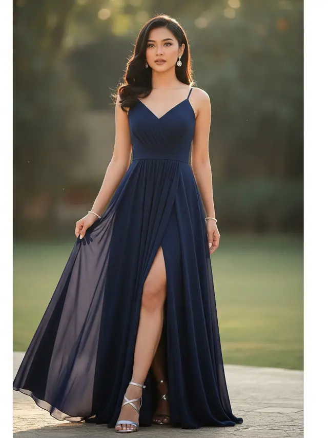Baju Bridesmaid Non Hijab ala Selebriti (Gemini AI)