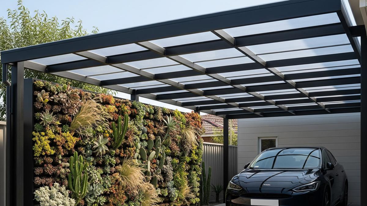 7 Desain Carport Minimalis dengan Tanaman Pembatas, Privasi Terjaga Tapi Tetap Hijau