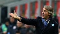 Pelatih Inter Milan asal Italia, Roberto Mancini. (AFP/Alberto Pizzoli)
