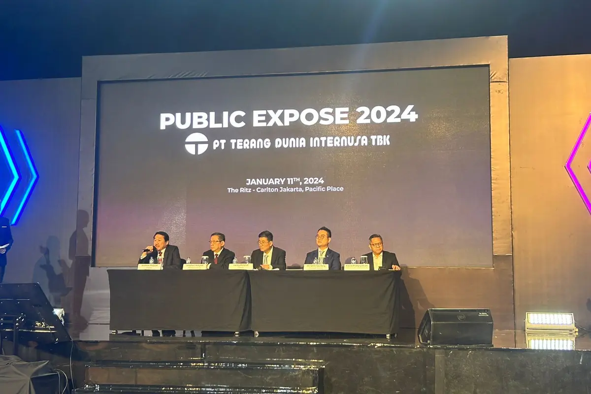 Paparan publik PT Terang Dunia Internusa Tbk, Kamis (11/1/2024). (Foto: Liputan6.com/Elga N)