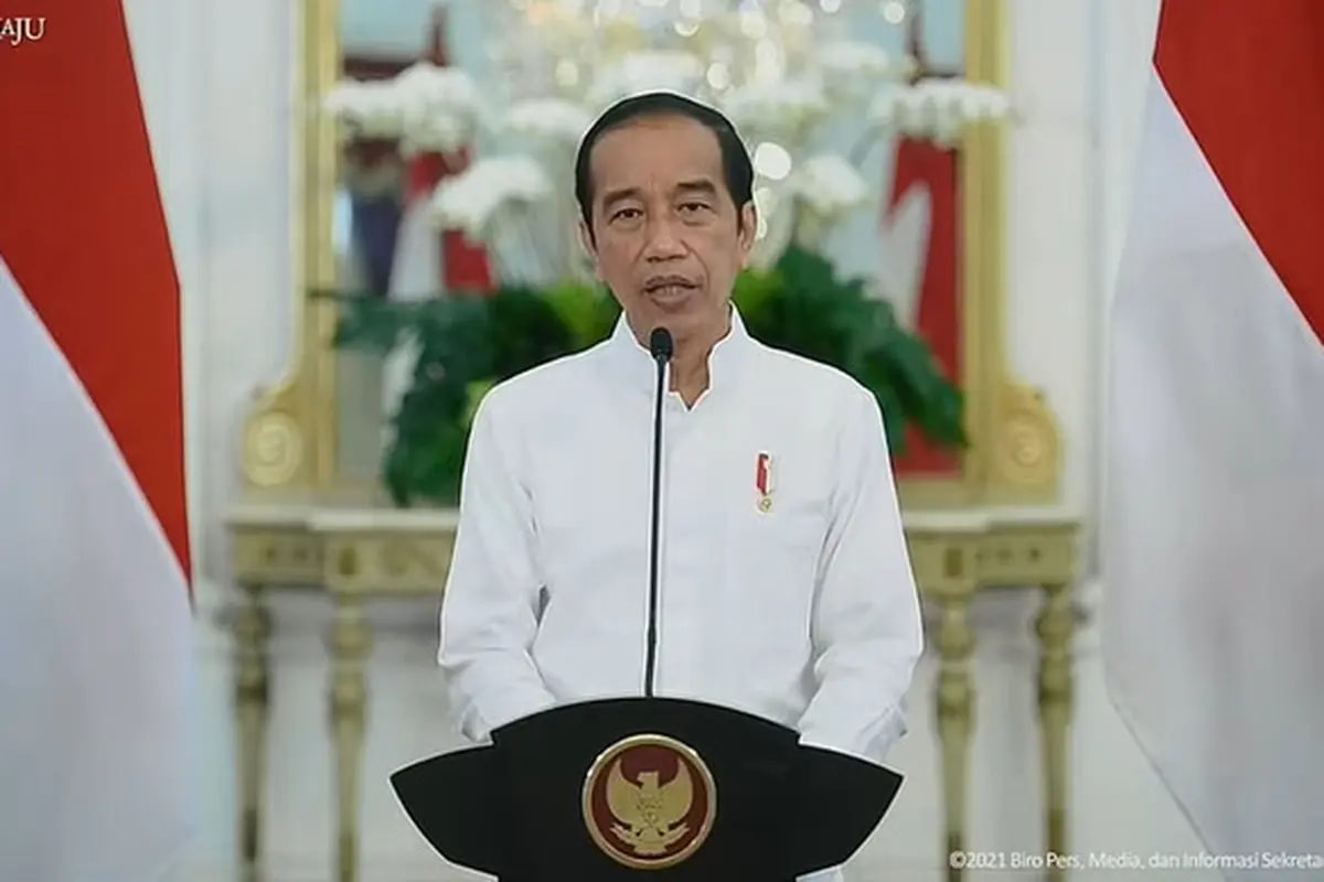 Presiden Joko Widodo (Jokowi) dalam UOB Economic Outlook 2022, Rabu (15/9/2021).