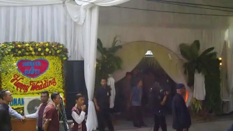 Suasana rumah Nagita Slavina jelang siraman