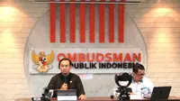 Anggota Ombudsman RI Yeka Hendra Fatika memaparkan penyebab harga beras naik (dok: Tira)