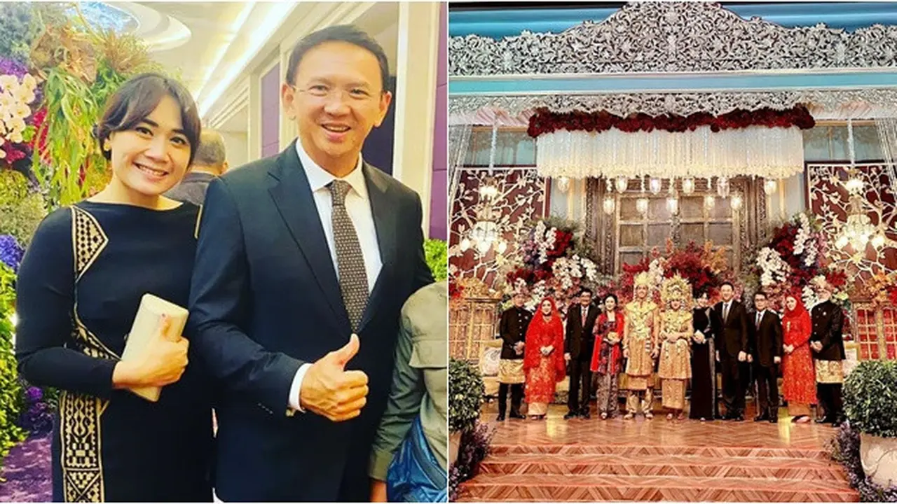 6 Potret Puput Nastiti Istri Ahok di Resepsi Pernikahan Cucu Megawati, Berkarisma