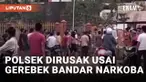 Gerebek Bandar Narkoba, Polsek Pangkalan Lampam Dirusak Massa