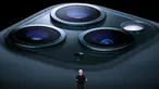 CEO Apple Tim Cook mengumumkan peluncuran iPhone 11 Pro di Steve Jobs Theatre, Cupertino, California, Amerika Serikat, Selasa (10/9/2019). Apple resmi merilis iPhone 11, iPhone 11 Pro, dan iPhone 11 Max Pro. (Justin Sullivan/Getty Images/AFP)