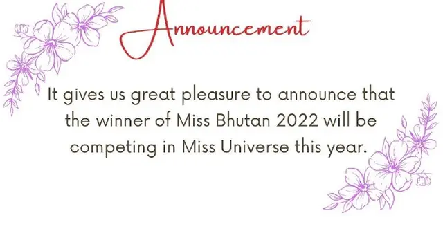 Perwakilan Bhutan Siap Ikut Berlaga di Ajang Miss Universe 2022