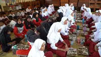 Peringati Hari Kartini, MBG di SDN 2 Barukan Disajikan Prasmanan: Ada Susu Hingga Kelengkeng