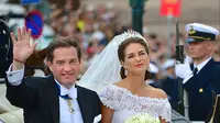 Putri Madeleine dan Christopher O'Neill saat menikah pada 2013. (Creative Commons)