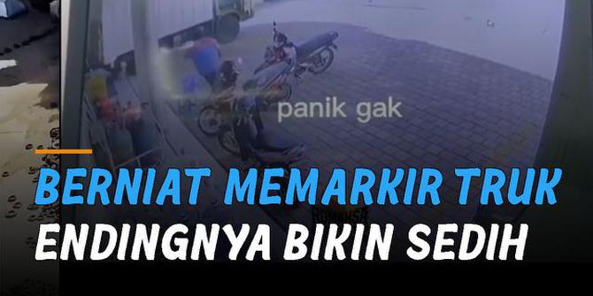 VIDEO: Apes Berniat Memarkir Truk, Endingnya Bikin Sedih