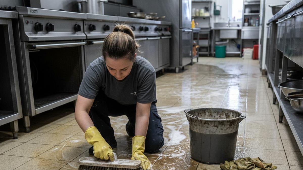 Hasil Bersih dan Kesat, Intip 7 Cara Membersihkan Lantai Dapur Berminyak