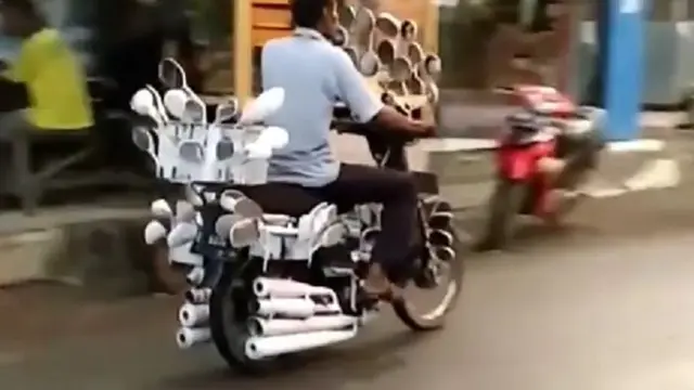 6 Modifikasi Spion Motor Lebih dari Dua Ini Kelewat Unik, Bikin Tepuk Jidat