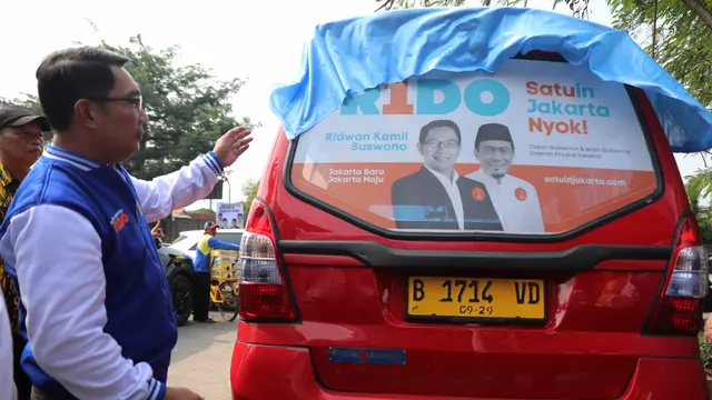 Ridwan Kamil-Suswono mendapatkan dukungan dari sopir angkutan umum di wilayah Jakarta Utara.