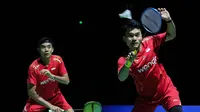 Ganda putra Indonesia Leo Rolly Carnando/Bagas Maulana tersingkir pada babak 16 besar Swiss Open 2025 setelah kalah dari pasangan Chinese Taipei Lee Fang-Chih/Lee Fang-Jen. Leo/Bagas kalah&nbsp;19-21 dan 21-23 dalam waktu 47 menit di St. Jakobshalle, Basel, Kamis (20/3).&nbsp;(foto: PBSI)