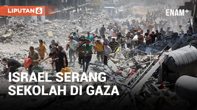 VIDEO: Serangan Israel ke Sekolah di Gaza Tewaskan 30 Orang