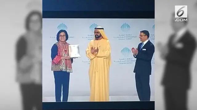 Menteri Keuangan, Sri Mulyani Indrawati mendapatkan Penghargaan Menteri Terbaik di Dunia.