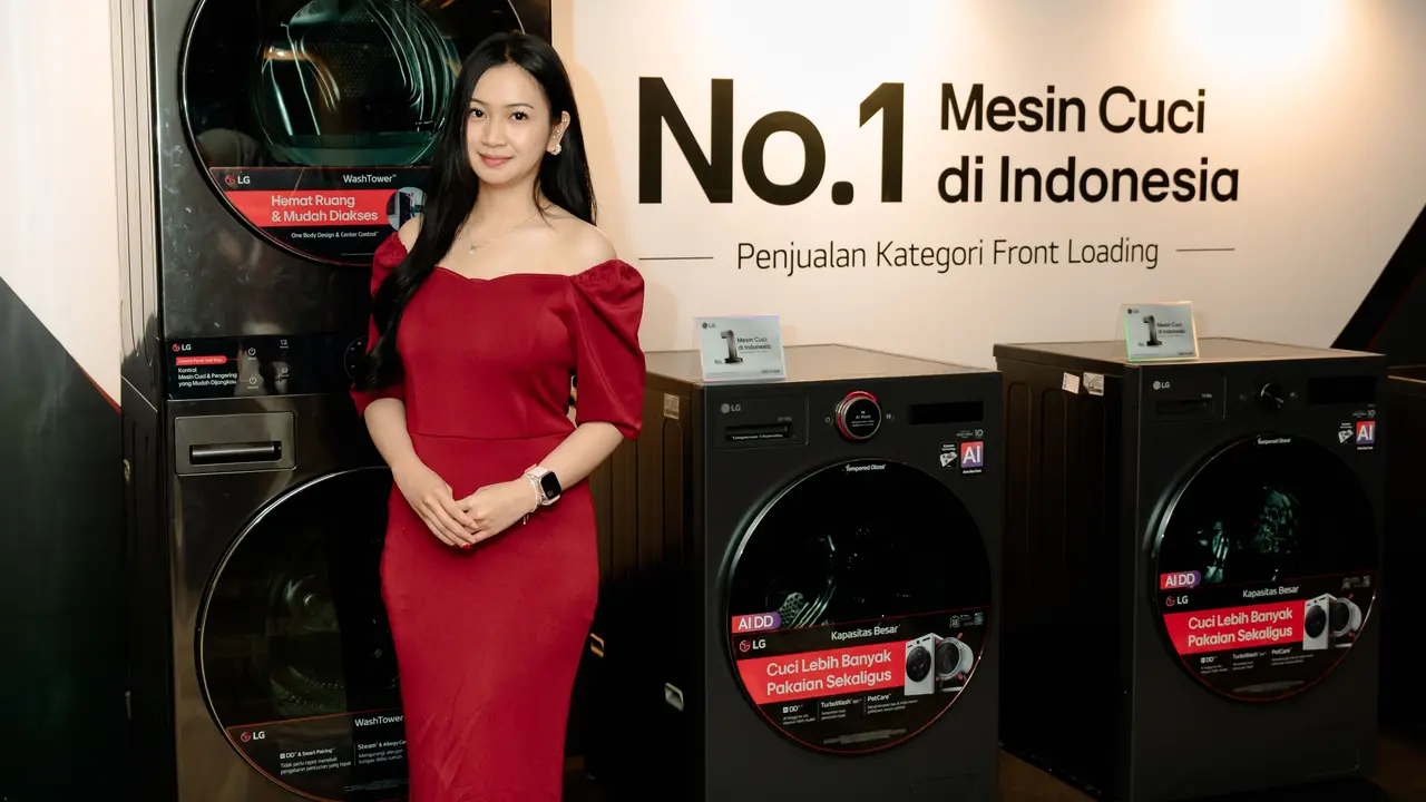Mesin cuci front loading LG. Credit: LG Electronics Indonesia