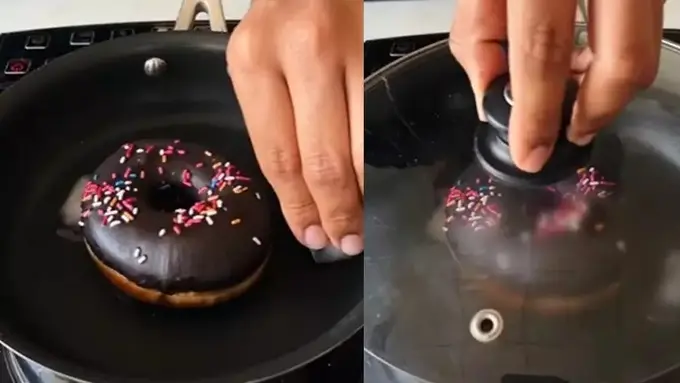 Hanya Pakai Teflon, Trik Hangatkan Donat Kentang Agar Kembali Empuk dan Lezat