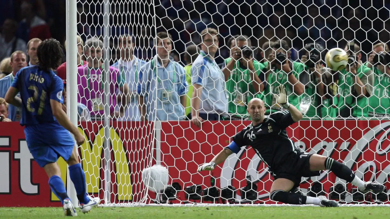 FOTO: Momen Andrea Pirlo Meraih Gelar Piala Dunia 2006