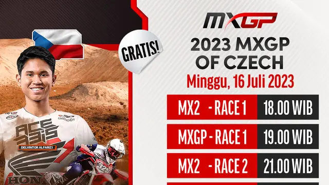 Link Live Streaming MXGP Republik Ceko 2023 di Vidio Pekan Ini