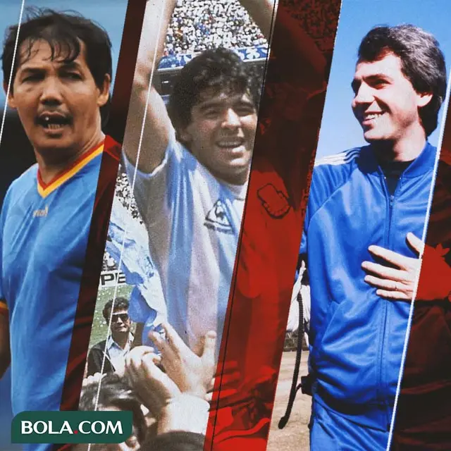 Ilustrasi - Maradona, Ricky Yacobi, Paolo Rossi
