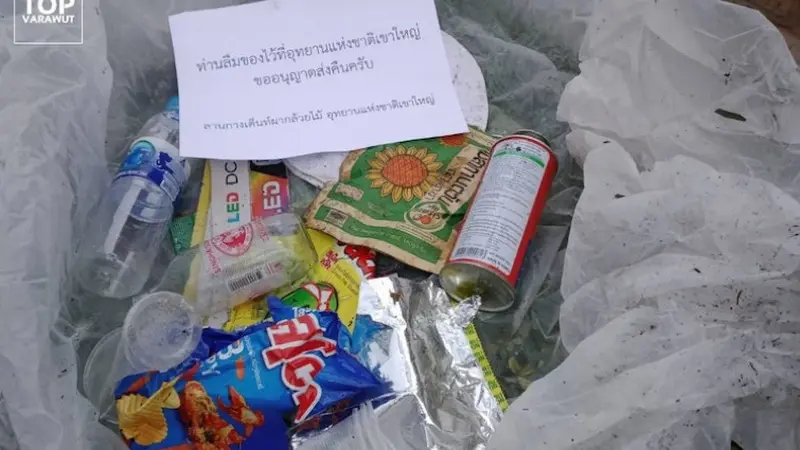 Taman Nasional Thailand, Mengirim Sampah Kembali Ke Alamat Pembuangnya