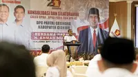 Sekjen Partai Gerindra Ahmad Muzani menghadiri konsolidasi DPC Gerindra Kabupaten Cianjur pada Selasa (23/1/2024). (Foto: Dokumentasi Gerindra).