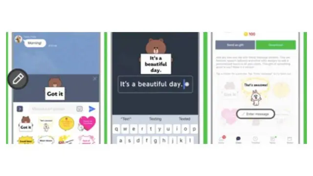 Line Luncurkan Fitur Stiker Pesan. Dok: Line
