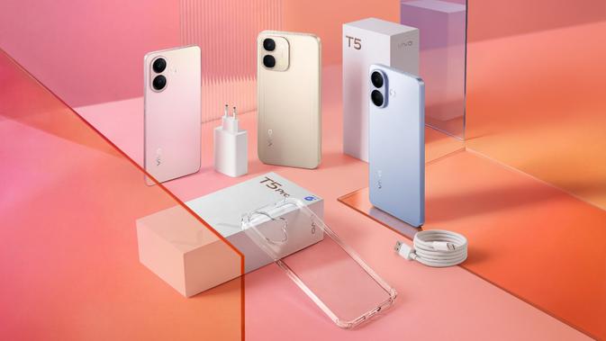 Vivo T5 dan T5 Pro Meluncur di Indonesia, Cek Harga dan Spesifikasinya