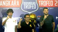 Bhayangkara Cup 2017 diikuti tiga tim, Arema FC, Persija Jakarta, dan Bhayangkara FC. (Bola.com/Iwan Setiawan)