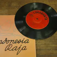 Keping piringan hitam Indonesia Raya di Studio Lokananta (Liputan6.com/Mochamad Khadafi)