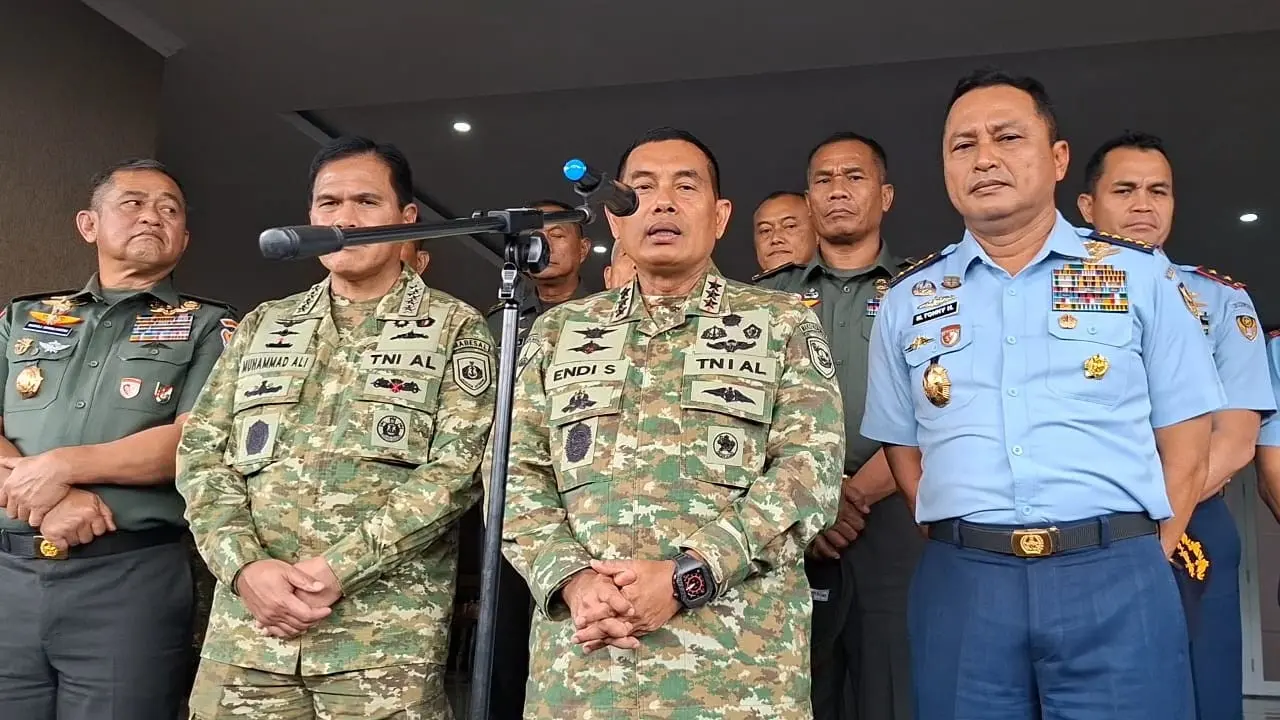 Komandan Korps Marinir (Pangkormar) Letjen TNI (Mar) Endi Supardi. (Merdeka.com/Nur Habibie)