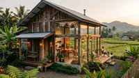 15 Desain Rumah Minimalis di Desa dengan Sentuhan Kayu Bekas Biar Unik dan Hemat