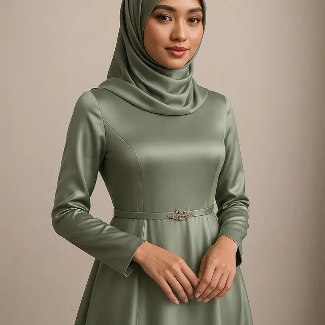 20 Model Baju Pesta Simple Elegan dengan Hijab Terbaru 2025, Tampil Anggun Tanpa Berlebihan