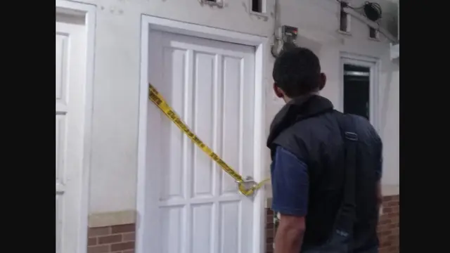Kontrakan tempat kejadian suami bunuh istri di Cikarang, Bekasi, Jawa Barat.