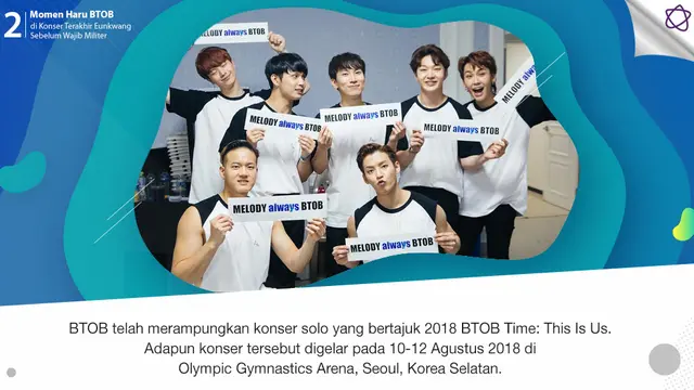 [Bintang] Momen Haru BTOB di Konser Terakhir Eunkwang Sebelum Wajib Militer