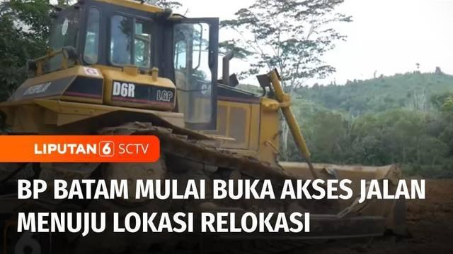 Pemerintah dalam hal ini BP Batam mulai membuka akses jalan untuk menuju lokasi relokasi masyarakat yang terdampak di Kecamatan Galang, Pulau Rempang, Kota Batam.
