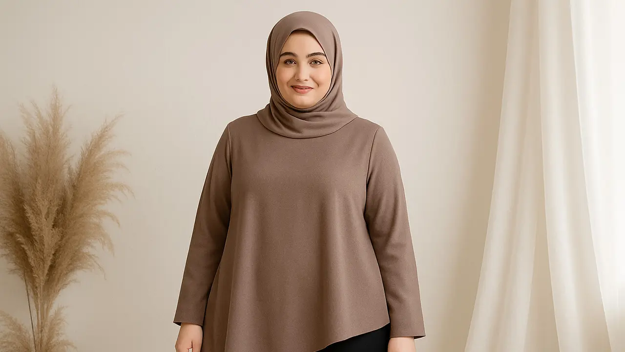 Model Tunik Panjang untuk Badan Gemuk