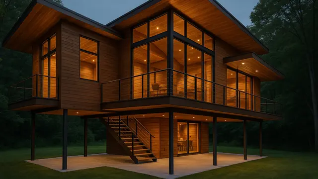 Model Rumah Panggung Bergaya Modern (Foto: ChatGPT)