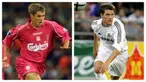 Dua raksasa Eropa, Real Madrid sebagai pengoleksi terbanyak Liga Champions sepanjang sejarah dengan 13 trofi dan Liverpool di urutan ketiga dengan 6 trofi akan saling berhadapan di laga final kompetisi kasta tertinggi Benua Biru pada musim 2021/2022. Sembilan pemain berikut nyatanya pernah berseragam keduanya, baik Real Madrid maupun Liverpool. Mau tau siapa saja? Yuk disimak uraiannya. (Kolase Foto AFP)
