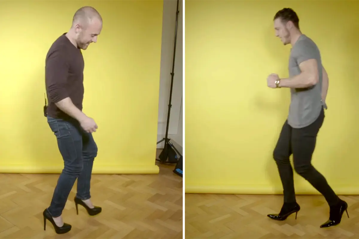 Ini yang Terjadi Kalau Pria ke Kantor Pakai Sepatu High Heels