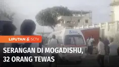 Bom bunuh diri dan penembakan terjadi di sebuah pantai yang populer di Mogadishu, Somalia. Puluhan orang meninggal dunia.