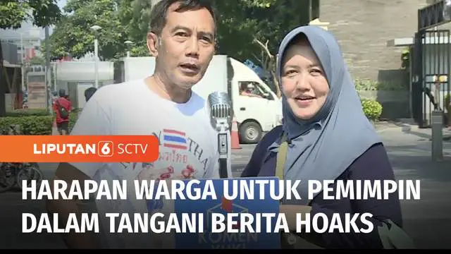 Berita bohong atau hoaks kerap menimbulkan perselisihan. Komen Yuk kali ini menyuarakan harapan warga agar hoaks dapat ditangani secara lebih serius. Komen Yuk merupakan cara Liputan6 mendengar aspirasi warga bagi calon pemimpin dan wakil rakyat di P...